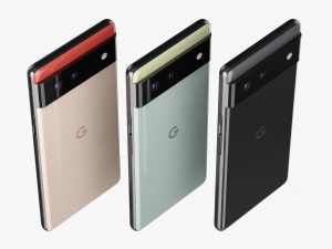 google pixel 6 all colors 3D Model