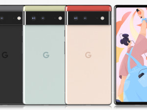 google pixel 6 all colors 3D Model