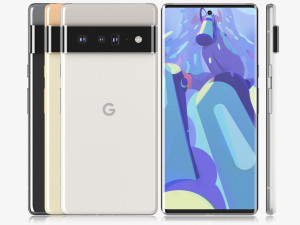 google pixel 6 pro all colors 3D मॉडल
