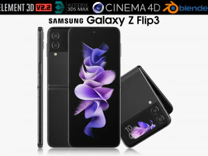 सैमसंग गैलेक्सी जेड फ्लिप 3 3D मॉडल