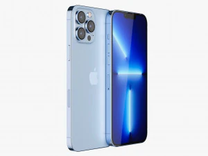 apple iphone 13 pro max sierra blue 3D Model