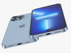 apple iphone 13 pro max sierra blue 3D Model