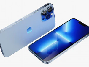 apple iphone 13 pro max sierra blue 3D Model