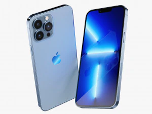 apple iphone 13 pro max sierra blue 3D Model