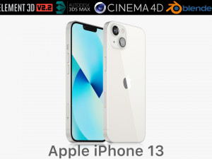apple iphone 13 starlight 3D 模型
