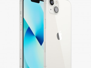apple iphone 13 starlight 3D Model