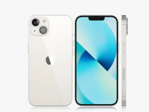 apple iphone 13 starlight 3D Model