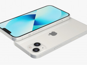 apple iphone 13 starlight 3D Model