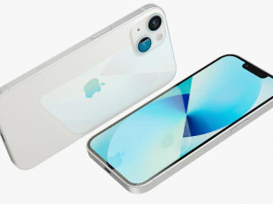 apple iphone 13 starlight 3D Model