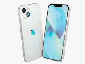 apple iphone 13 starlight 3D Model