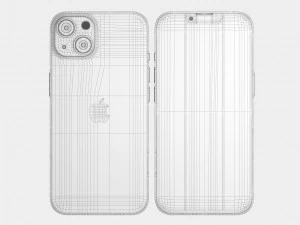 apple iphone 13 starlight 3D Model