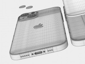 apple iphone 13 starlight 3D Model