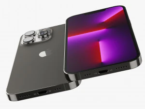 apple iphone 13 pro graphite 3D Model