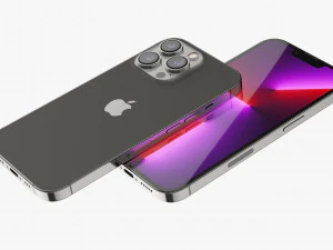 apple iphone 13 pro graphite 3D Model