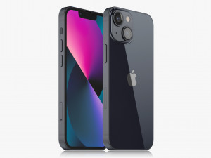 apple iphone 13 mini midnight Modelo 3D