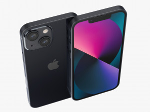 apple iphone 13 mini midnight Modelo 3D