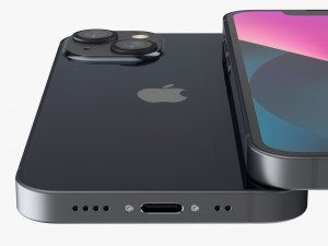 apple iphone 13 mini midnight Modelo 3D