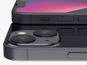 apple iphone 13 mini midnight Modelo 3D