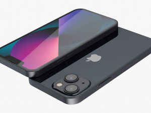 apple iphone 13 mini midnight Modelo 3D