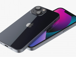 apple iphone 13 mini midnight Modelo 3D