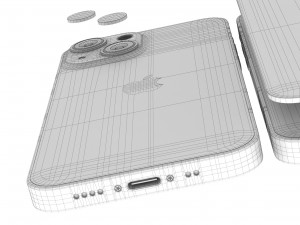 apple iphone 13 mini midnight Modelo 3D