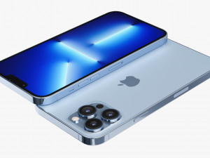 apple iphone 13 mini and 13 and 13 pro and 13 pro max 3D मॉडल