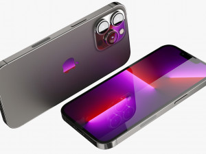 apple iphone 13 mini and 13 and 13 pro and 13 pro max 3D मॉडल