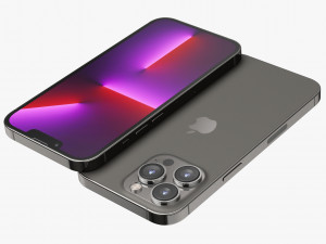 apple iphone 13 mini and 13 and 13 pro and 13 pro max 3D मॉडल