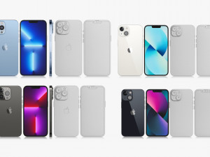3d print apple iphone 13 collection 3D 模型