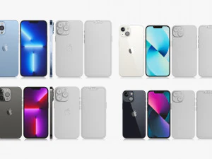 3 boyutlu baskı apple iphone 13 koleksiyonu 3D Model
