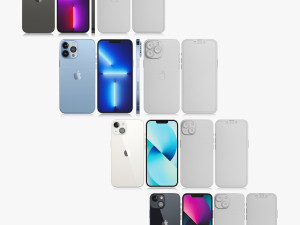 3d print apple iphone 13 collection Modèle 3D