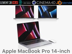 ऐप्पल मैकबुक प्रो 14-इंच 2021 3D मॉडल