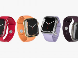 apple watch series 7 all colors 3D Модель