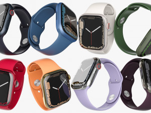 apple watch series 7 all colors 3D Модель