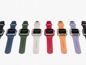 apple watch series 7 all colors 3D Модель