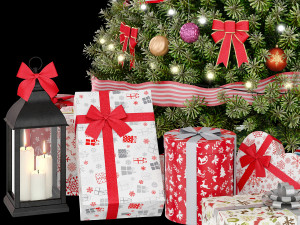 christmas green tree 1 Modèle 3D