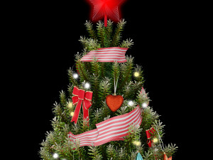 christmas green tree 1 Modèle 3D