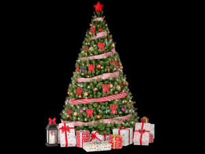 christmas green tree 1 Modèle 3D