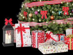 christmas green tree 1 Modèle 3D