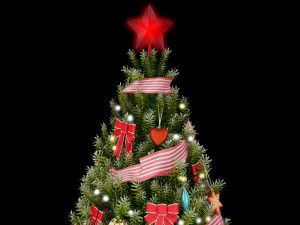 christmas green tree 1 Modèle 3D