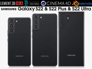 सैमसंग गैलेक्सी एस22 और एस22 प्लस और एस22 अल्ट्रा वी1 3D मॉडल