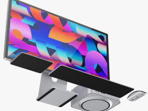 Apple Studio Display and Mac studio full set 3D Model
