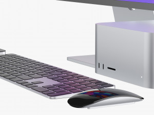 Apple Studio Display and Mac studio full set 3Dモデル