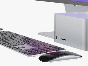 Apple Studio Display and Mac studio full set 3D Model