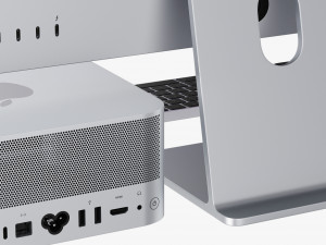 Apple Studio Display and Mac studio full set 3Dモデル