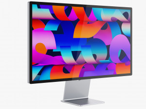 Apple Studio Display and Mac studio full set 3Dモデル