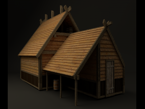 model medieval house Modelo 3D