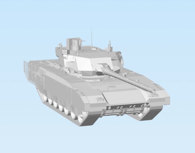 tank t-14 armata 3D 打印模型 .c4d .max .obj .3ds .fbx .stl .blend