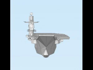 aeronave transportando o cruzador almirante kuznetsov lowpoly Modelo de Impressão 3D