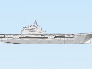 aircraft carrying cruiser admiral kuznetsov lowpoly 3Dプリントモデル